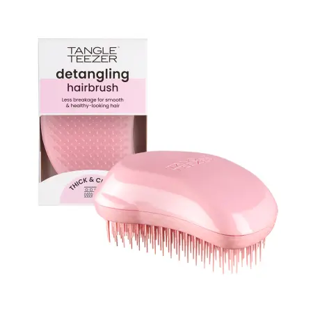 TANGLE TEEZER Расческа для волос / Thick & Curly Dusky Pink - 8