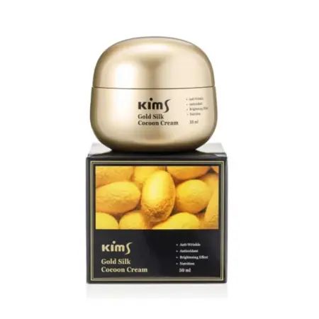 KIMS Крем антивозрастной для лица с протеинами кокона шелкопряда / Kims Gold Silk Cocoon Cream 50 мл - 2