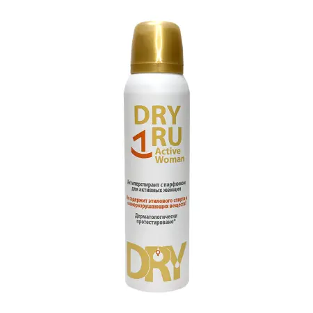 DRY RU Антиперспирант с парфюмом для активных женщин / Dry Ru Active Woman 150 мл - 1