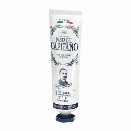 PASTA DEL CAPITANO Паста зубная отбеливающая с запатентованной молекулой / 1905 Whitening with patented Molecula 75 мл - 1