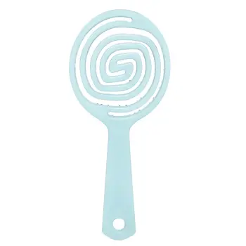 SOLOMEYA Расческа-мини для распутывания волос в форме леденца, Тиффани / Lollipop Shaped Mini Detangling Hair Brush Tiffany, фото 3