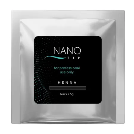 NANO TAP Хна для бровей в саше, черный / NanoTap dark 5 гр - 1