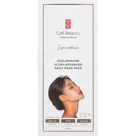 CELL BEAUTY Маска ежедневная с экзолипосомами для лица / Signature Exoliposome Ultra-Advanced Daily Mask Pack, 10 шт*30 мл - 2