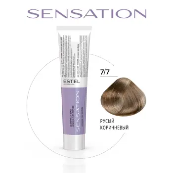 ESTEL PROFESSIONAL 7/7 краска безаммиачная для волос, русый коричневый / Sensation De Luxe 60 мл, фото 2