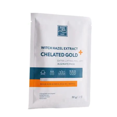 BEAUTY STYLE Маска-лифтинг альгинатная / Witch hazel extract + Chelated gold Beauty Stylе 30 гр*10 шт - 3