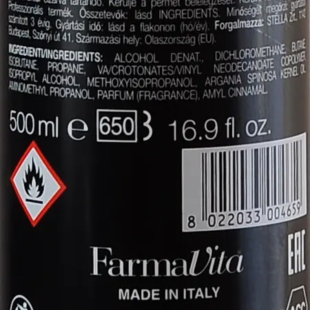 FARMAVITA Лак сверхсильной фиксации для волос / HAIR SPRAY EXSTREME HD LIFE STYLE 500 мл - 4