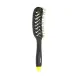 DEWAL PROFESSIONAL Щетка массажная Banana black прямоугольная, продувная, узкая, пластиковый штифт, 8 рядов, фото 1